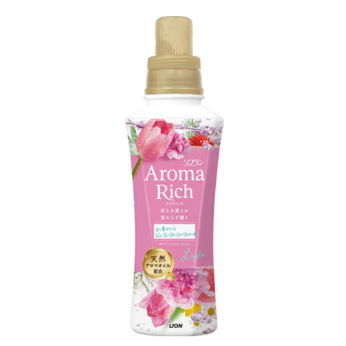 Кондиціонер для білизни Lion Soflan Aroma Rich Layla Beauty Floral Aroma, 480 мл